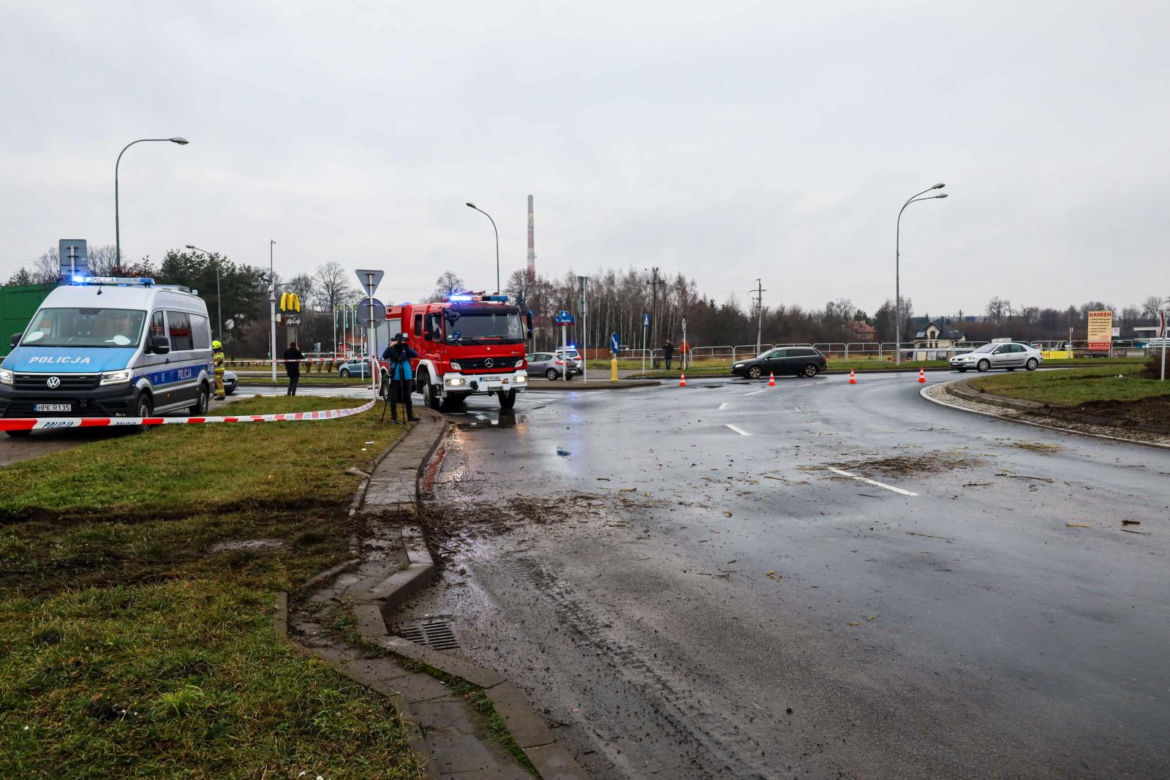 Wypadek autokaru w Rzeszowie