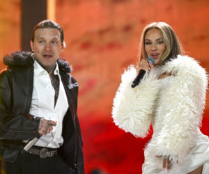 Smolasty i jego była dziewczyna razem na scenie. Fani nie gryźli się w język po ich występie