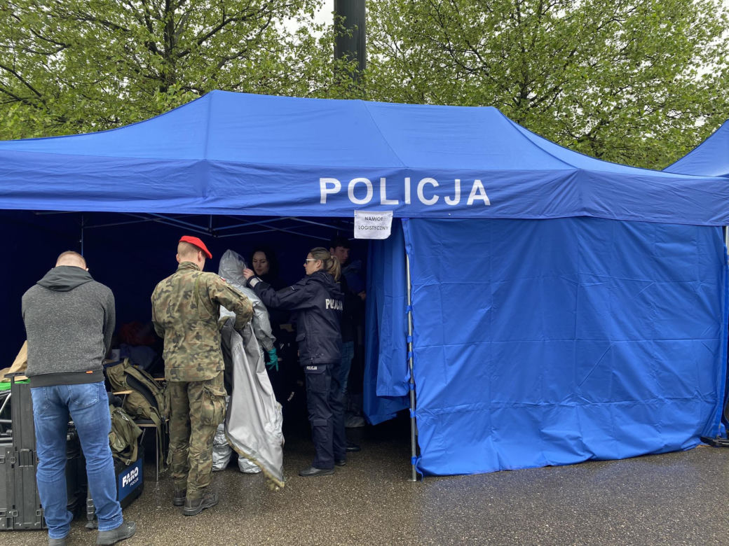 Ćwiczenia służb na PGE Narodowym w Warszawie