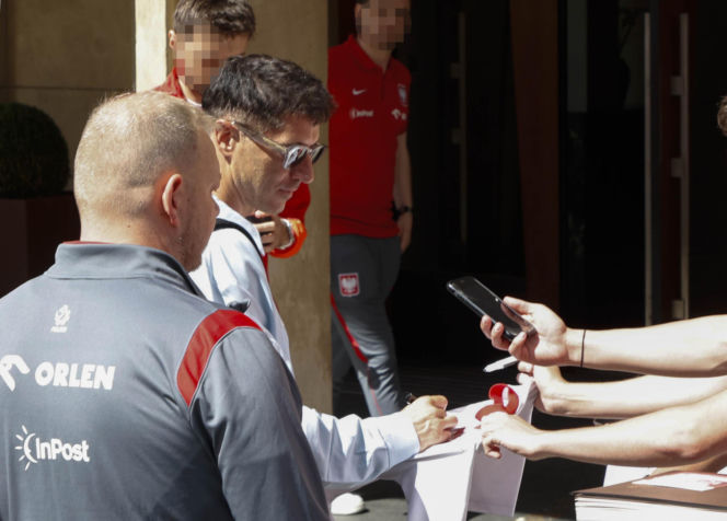 Robert Lewandowski na zgrupowaniu kadry we Wrocławiu