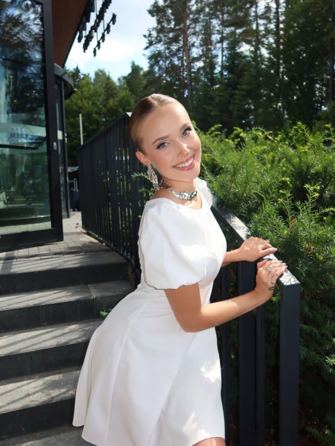 Miss Polski Oliwia Mikulska na stadionie i nie tylko