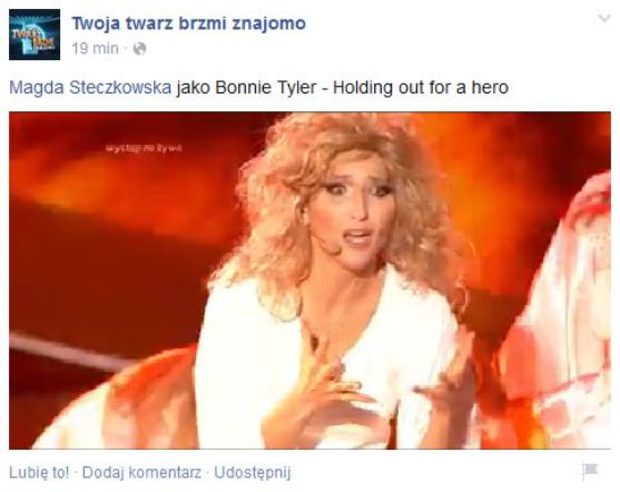 Twoja twarz brzmi znajomo 2, odcinek 7. Magda Steczkowska jako Bonnie Tyler: CAŁY WYSTĘP!!!