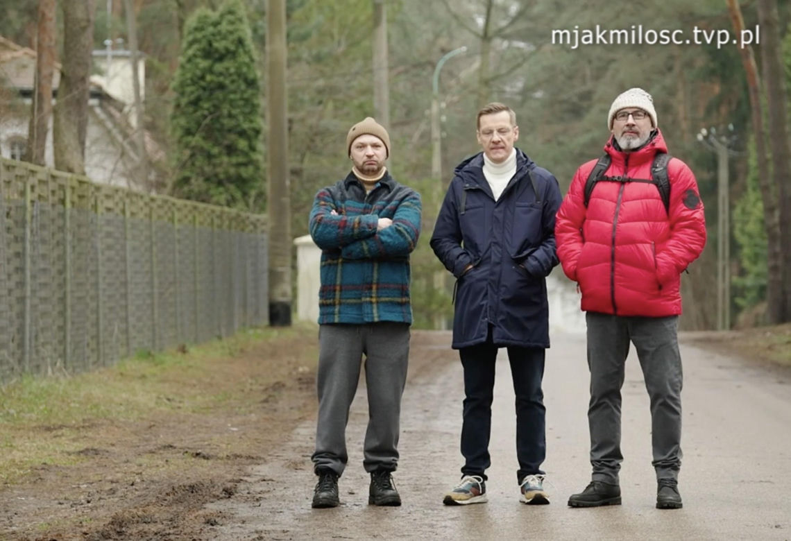 M jak miłość, odcinek 1804: Wiesiek (Marcin Zarzeczny), Adam Werner (Jacek Kopczyński), Piotrek (Marcin Mroczek)