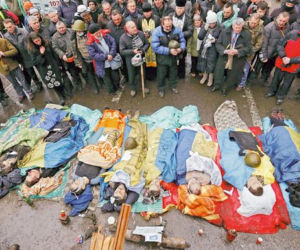 Ukraina rewolucja na Ukrainie Majdan Kijow (2)