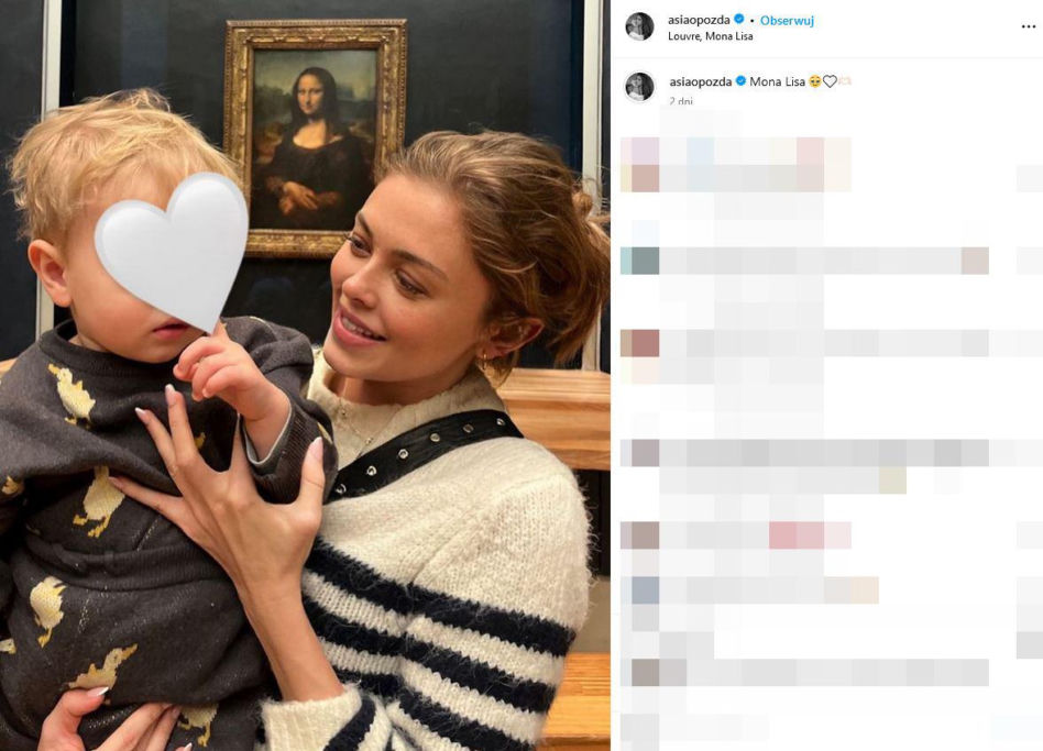 Joanna Opozda pokazała synkowi Paryż 