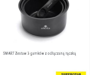 SMART Zestaw 3 garnków z odłączaną rączką 169 zł/ 1 zestaw