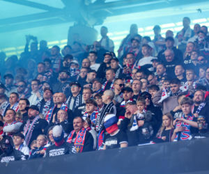 Zdjęcia kibiców i zawodników z derbów Górnego Śląska