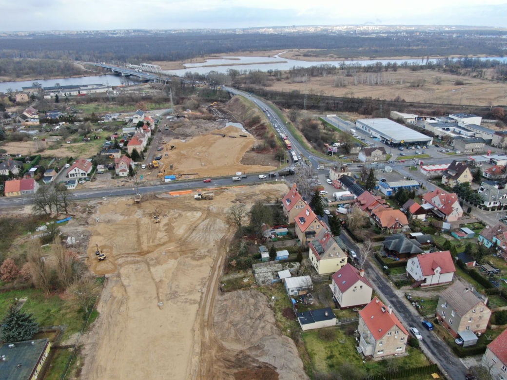 Budowa węzła Granitowa - luty 2020