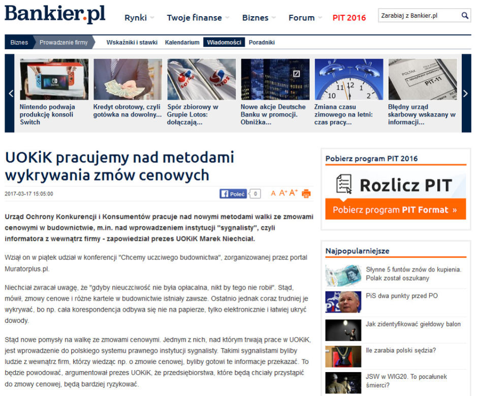 "Chcemy uczciwego budownictwa" - konferencja serwisu Muratorplus.pl