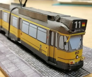 Modele tramwajów stworzone przez pana Michała z Poznania