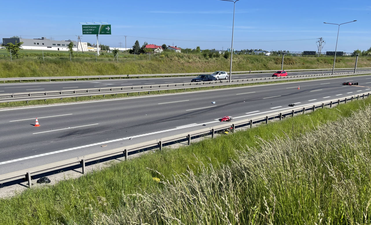 Motocyklista zginął na trasie S8. Tragiczny wypadek pod Warszawą