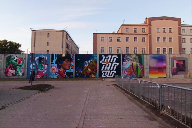 Street-art na murach aresztu