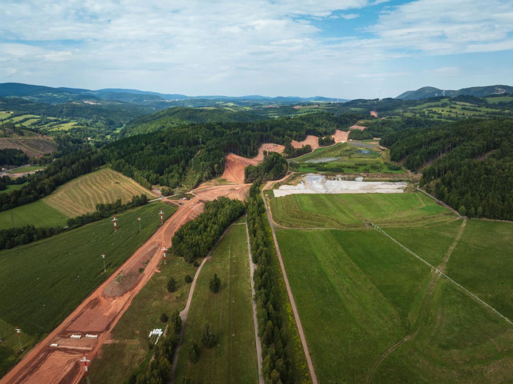 Autostrada D11 w Czechach - zdjęcia z budowy - sierpień 2025