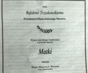 Trzaskowski nekrologi