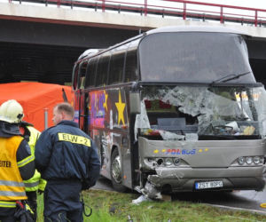 Wypadek polskiego autokaru pod Berlinem