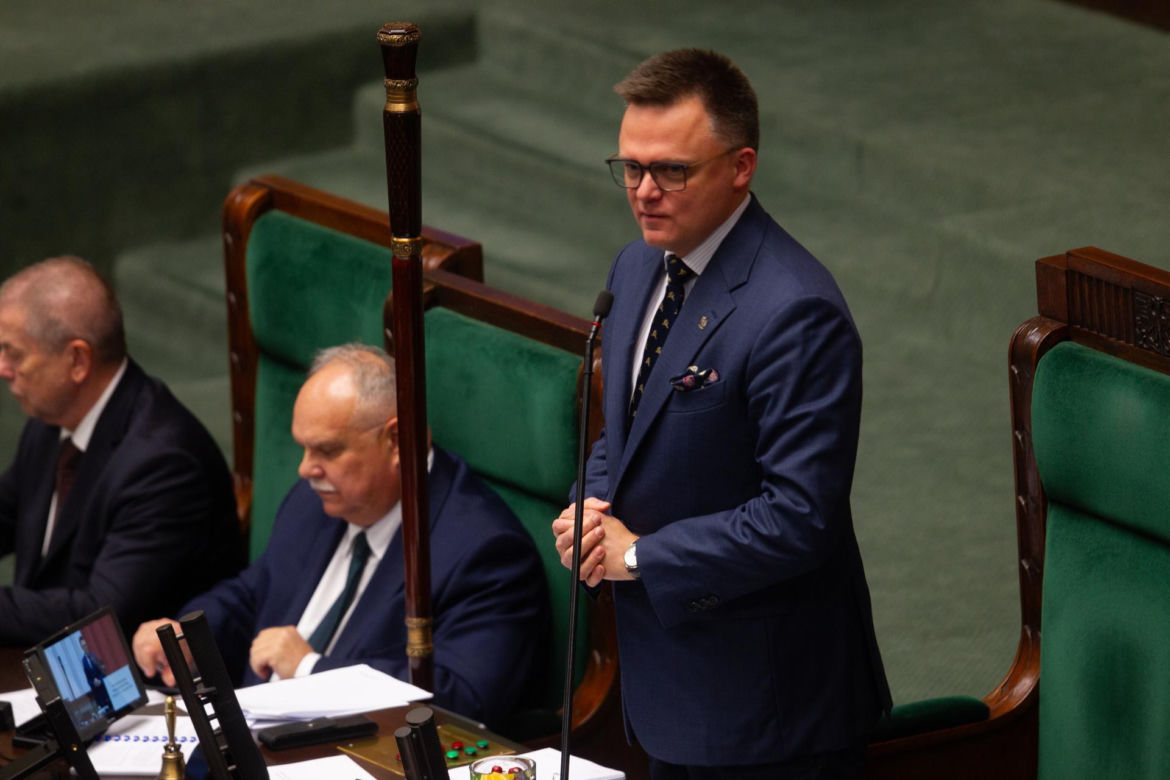 Szymon Hołownia na ostatnim posiedzeniu jako marszałek