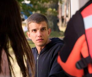 M jak miłość odc. 1911. Mateusz (Rafał Kowalski), Bogna (Sherazade Wolff)