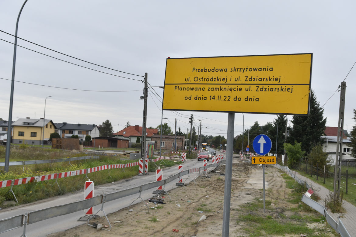 Rozgrzebali skrzyżowanie i zostawili. Wykonawca nowego ronda złożył wniosek o upadłość