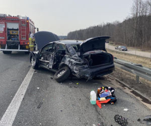 dachowanie cięzarówki na A2