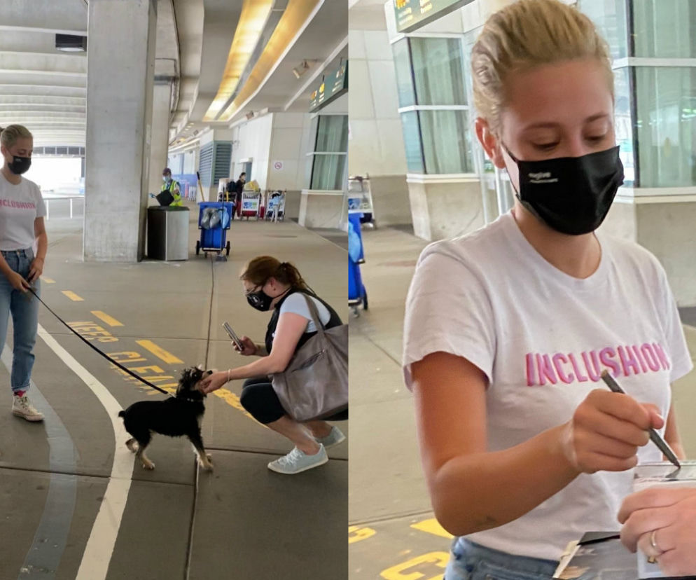 Lili Reinhart na lotnisku w Vancouver