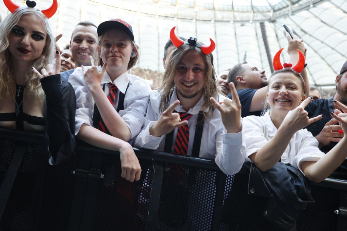 Koncert AC/DC w Warszawie (4.07.2025) - część druga. Organizatorem koncertu jest Live Nation