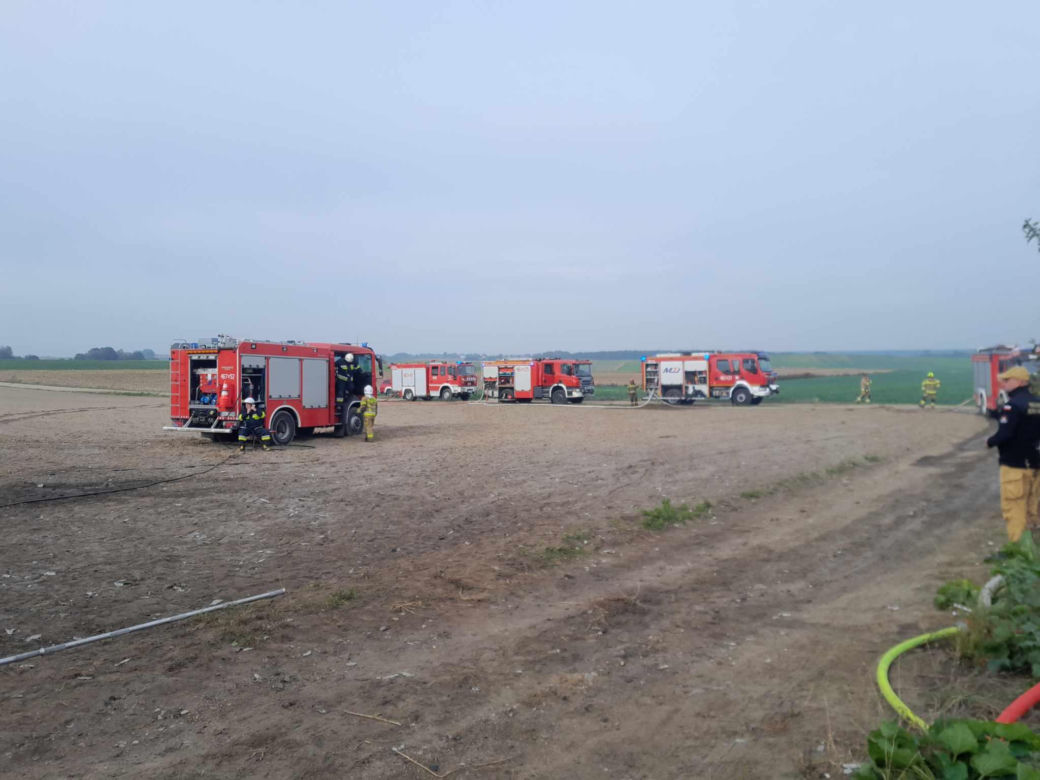 Pożar domu w Grabowie pod Lubawą