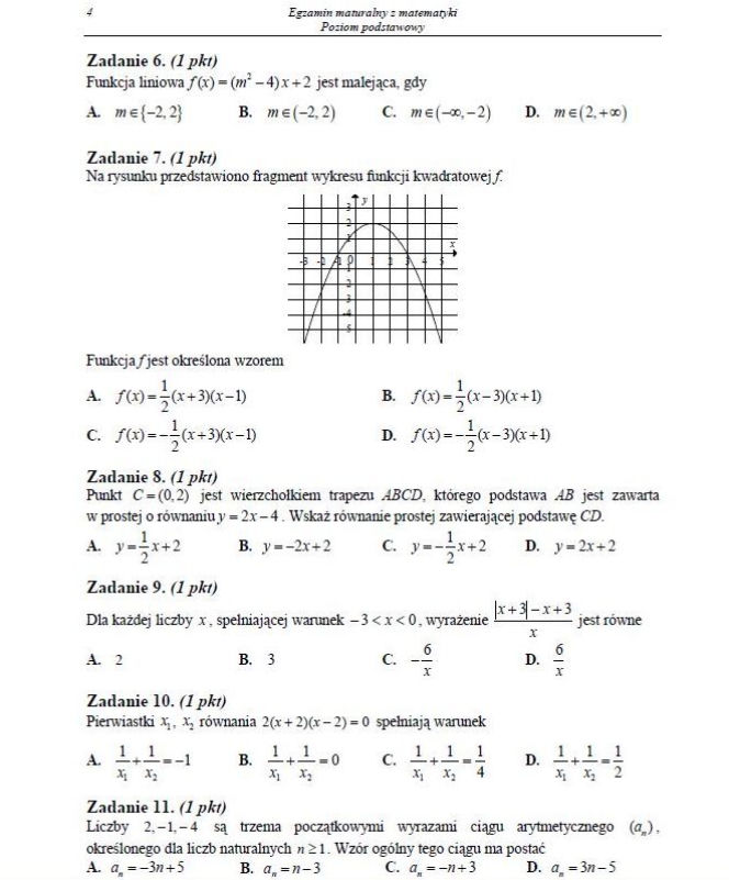 matura 2014 matematyka