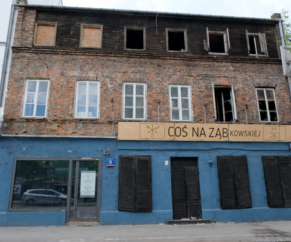 Pożar pustostanu na Ząbkowskiej