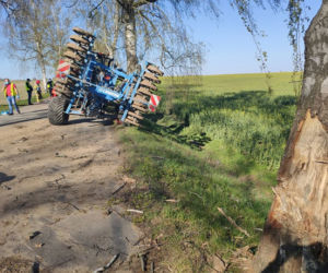 Wypadek ciągnika rolniczego