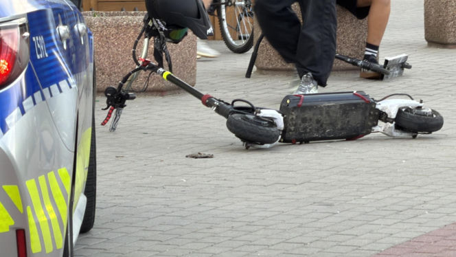17-latek na hulajnodze elektrycznej potrącił dziecko. 3-latek trafił do szpitala