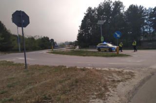 Pożar w Puszczy Białowieskiej