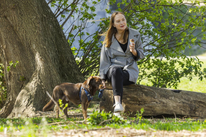 Pełczyńska-Nałęcz na siłowni. Tak wyglądał jej trening z psem