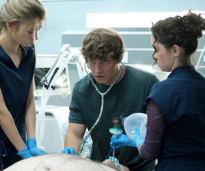 SOR serial TVP. Piotr Hajduk (Sebastian Dela), Zuzanna (Mary Pawłowska), Aleksandra (Patrycja Franczak)