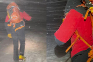 Turysta utknął nocą na Ornaku. TOPR prowadził wyprawę w zamieci [NAGRANIE]