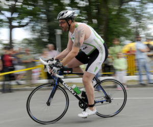 Karolak, Adamczyk,Topa i Grass w triathlonie