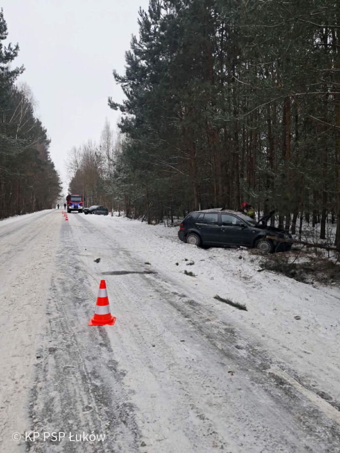 Wypadek na terenie gminy Adamów