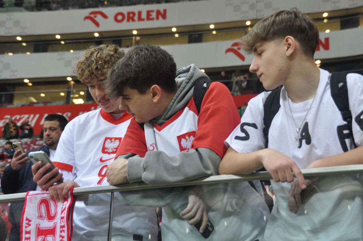Polska - Litwa na PGE Narodowym. Zdjęcia kibiców