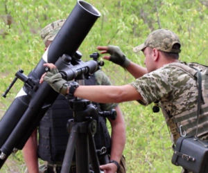 Fiński moździerz 120 mm na Ukrainie