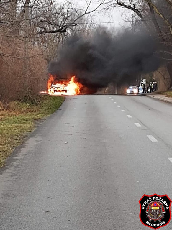 Pożar radiowozu 