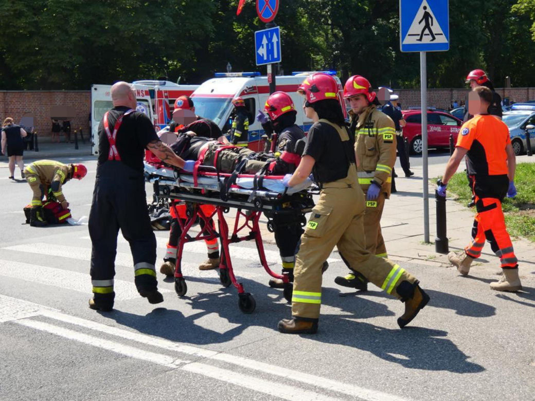 Na warszawskiej Woli doszło do makabrycznego wypadku. Luksusowy Harley-Davidson zderzył się z BMW