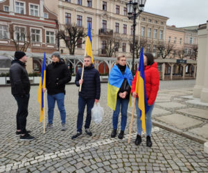 Manifestacja na leszczyńskim rynku