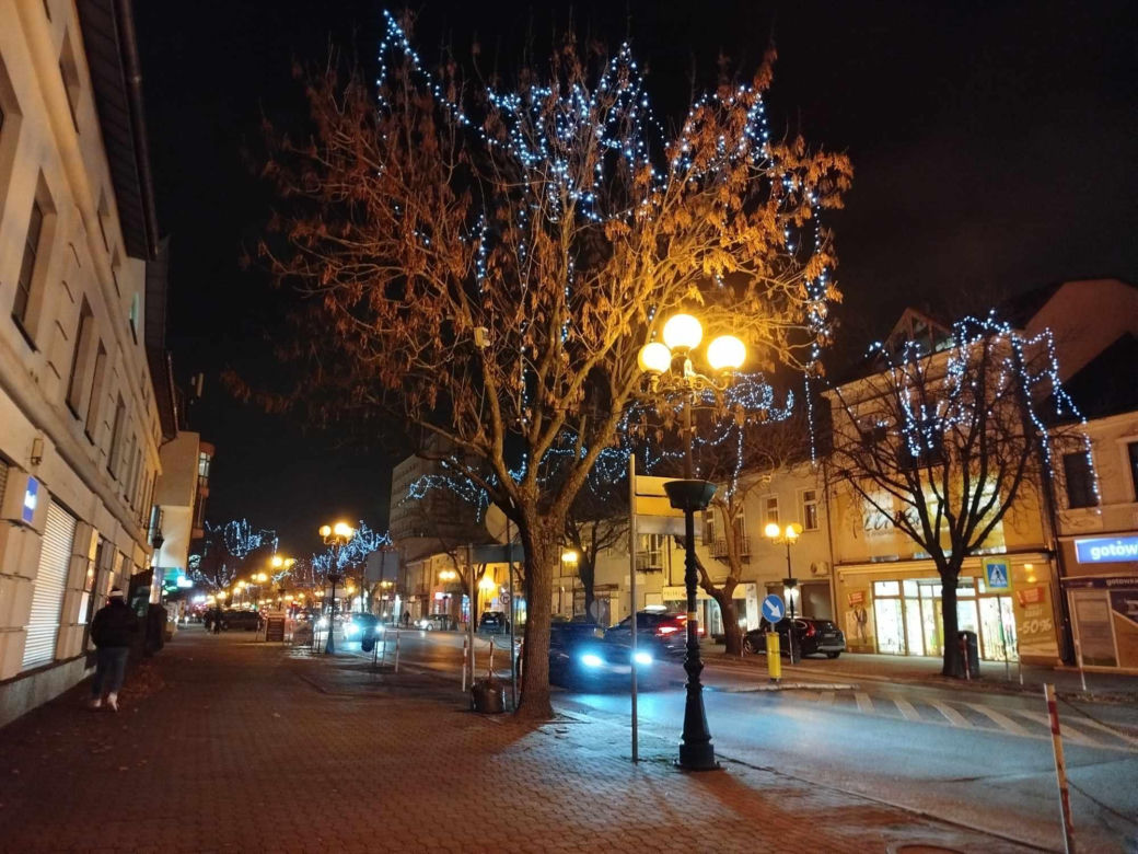 Iluminacje świąteczne w Siedlcach będzie można podziwiać co najmniej do 6 stycznia