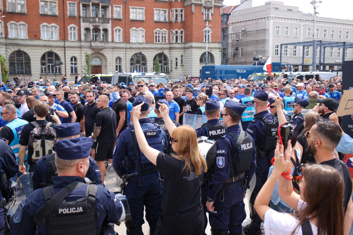 Pikieta Stop Migracji w Katowicach