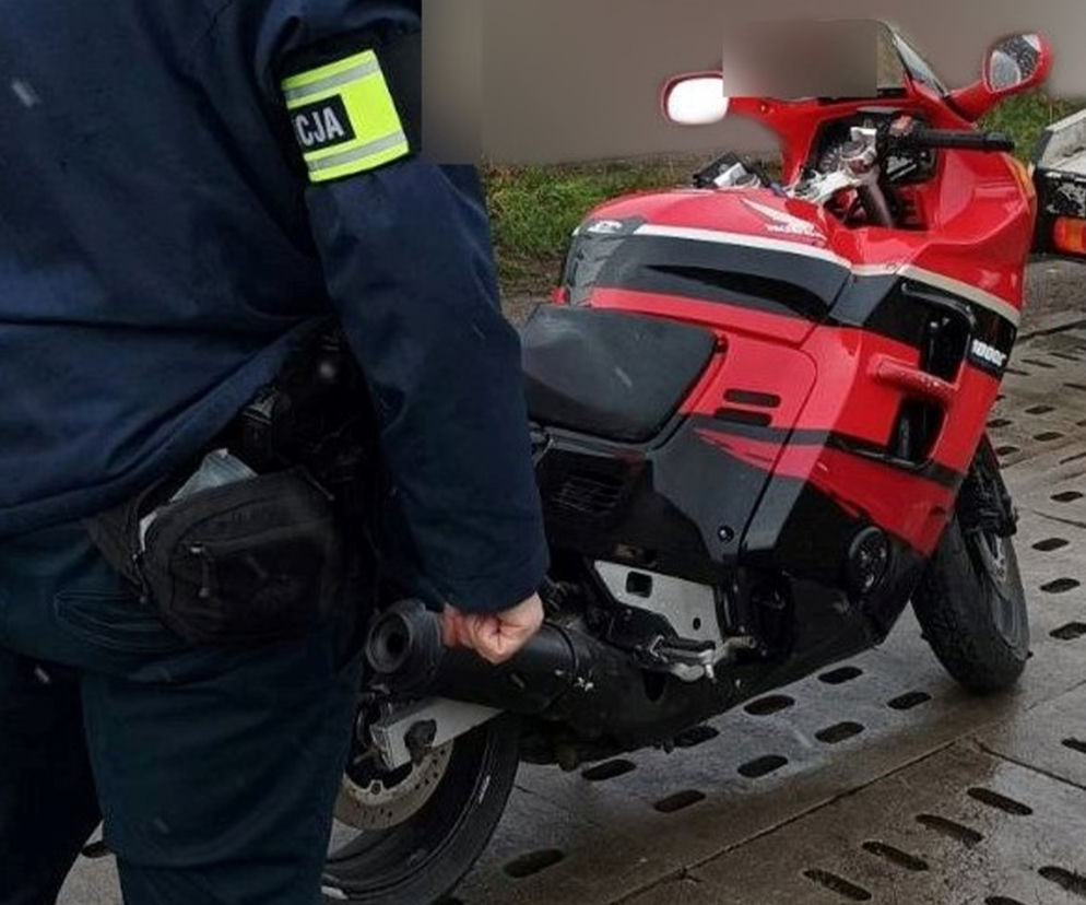 Miał zakaz prowadzenia i kradziony motocykl