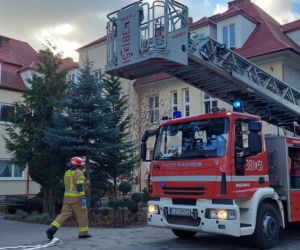 Próbna ewakuacja w zamojskim rolniczaku