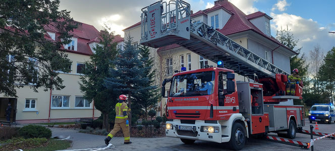 Próbna ewakuacja w zamojskim "rolniczaku"
