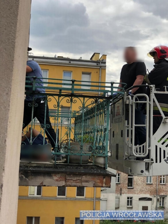 Zatrzymany na balkonie