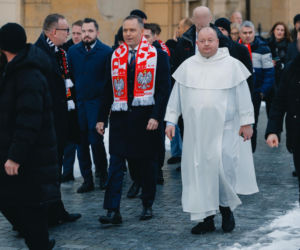 Karol Nawrocki wziął udział w Patriotycznej Pielgrzymce Kibiców na Jasnej Górze