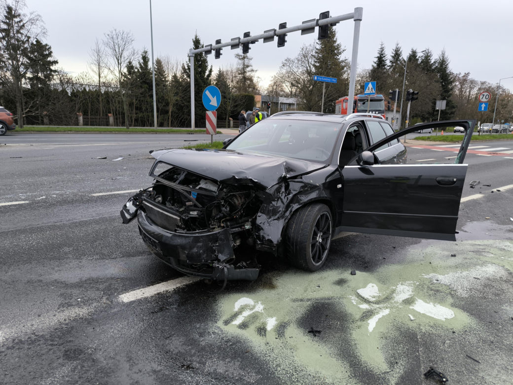 Wypadek na Konstytucji 3 Maja w Lesznie