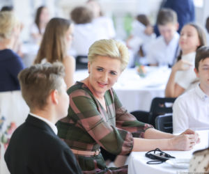 Agata Duda spotkała się z dziećmi